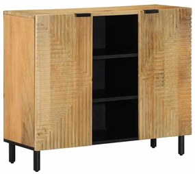 vidaXL Sideboard καφέ 90x33x75 cm μασίφ ξύλο Mango