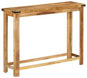 Τραπέζι Κονσόλα 100 x 30 x 75 εκ. από Μασίφ Ξύλο Μάνγκο - Καφέ