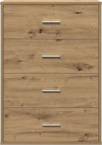 vidaXL Πλαϊνό γραφείο Artisan Oak 60 x 31 x 84 εκ. Επεξεργασμένο ξύλο