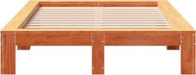 vidaXL Σκελετός Κρεβ. Χωρίς Στρώμα Καφέ Κεριού 120x200 εκ Μασίφ Πεύκο