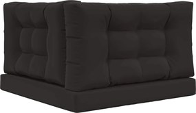 vidaXL Μαξιλάρι Καναπέ Εξωτερικού Χώρου 3 pcs Μαύρο Πολυεστέρας
