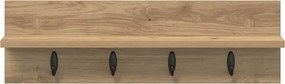 vidaXL Τοίχου Κρεμάστρα Artisan Oak 60 x 10,5 x 18 εκ