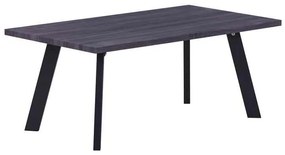 Τραπ.Σαλονιού BAXTER 110x60cm Grey Walnut/Βαφή Μαύρη