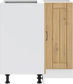 vidaXL Γωνιακό ντουλάπι βάσης κουζίνας "Lucca" Artisan Oak