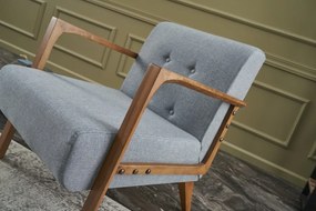 Πολυθρόνα Ανοιχτό Μπλε KEMER 83x69x80