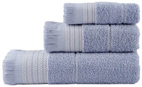 Πετσέτες Μπάνιου (Σετ 3τμχ) Nima Plush 480gsm Γαλάζιο