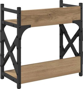 vidaXL Σταντ Εκτυπωτή Artisan Oak 40 x 20 x 40 εκ Επεξεργασμένο Ξύλο