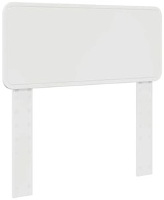 vidaXL Κεφαλάρι με κεφαλάρι Λαμπερό Λευκό 75 cm Επεξεργασμένο ξύλο