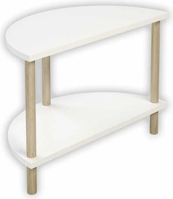 Τραπεζάκι Σαλονιού Λευκό LIFRE 60x30x42