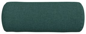 vidaXL Μαξιλάρια Στήριγμα 2 pcs Σκούρο Πράσινο Ø 15 x 40 εκ ύφασμα