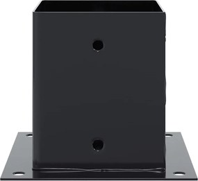 vidaXL Βάσεις στύλων τετράγωνες 12 τεμάχια Χάλυβας με επικάλυψη σκόνης