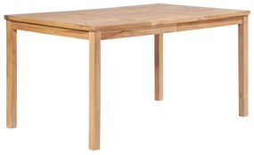 vidaXL Σετ Τραπεζαρίας Κήπου 3 Τεμαχίων από Μασίφ Ξύλο Teak