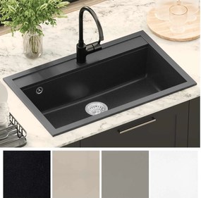 vidaXL Σιντρινο Μαύρο 795 x 505 χλστ. Γρανίτης