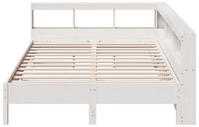 vidaXL Κρεβάτι Βιβλιοθήκη Χωρίς Στρώμα 160x200 εκ Μασίφ Ξύλο Πεύκου