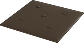 vidaXL Κεφαλάρι Τοίχου 12 pcs Καφέ 30 x 30 cm Τεχνητό Δέρμα