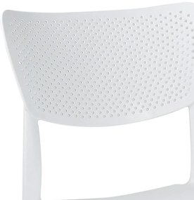 Τραπεζαρία Groovy-Ignite σετ 3τεμ PP λευκό 80x80x74,5εκ. 80x80x74.5 εκ.