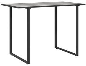 vidaXL Γκρι Τραπέζι Κήπου 100x55x70 εκ DPC και Χάλυβας