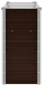 vidaXL Ζαρντινιέρα Υπερυψωμένη Καφέ 160x40x77 εκ. Γαλβανισμ. Χάλυβας