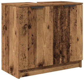 vidaXL Σετ Επίπλων Μπάνιου 3 pcs Παλιό ξύλο Επεξεργασμένο ξύλο