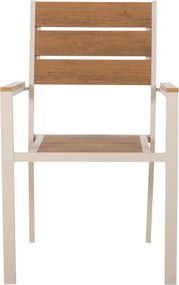 ΠΟΛΥΘΡΟΝΑ ΑΛΟΥΜΙΝΙΟΥ SAGA HM5981.04 ΣΑΜΠΑΝΙ-POLYWOOD ΣΕ ΦΥΣΙΚΟ 55x55x86Υεκ.