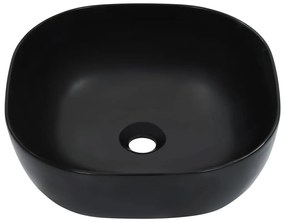 vidaXL Νιπτήρας Μαύρος 42,5 x 42,5 x 14,5 εκ. Κεραμικός