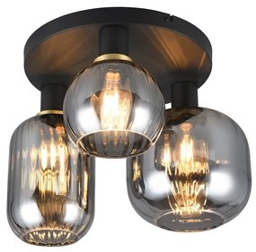 Φωτιστικό Οροφής Trio Lighting DIVA 619800332 Μαύρο Ματ (Black Mat)