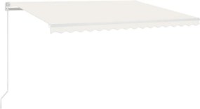 vidaXL Τέντα Συρόμενη Αυτόματη Κρεμ 450 x 300 εκ.