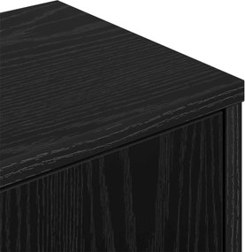 vidaXL Ράφι Γωνίας Τοίχου Μαύρη Δρυς 48 x 48 x 120 εκ.