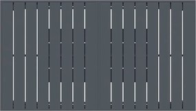 vidaXL Τραπέζι Patio Ανθρακί 180 x 80 x 74 cm