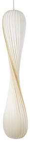 02317 GloboStar® GLOBOSTAR® PRAIA 02317 Μοντέρνο Κρεμαστό Φωτιστικό Οροφής με Ντουί 2 x E27 AC 220-240V IP20 - Μπεζ &amp; Λευκό - Μ25 x Π25 x Υ145cm