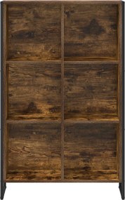 vidaXL Βιβλιοθήκη Καπνιστό Δρύς 99.5 x 30 x 108.5 εκ