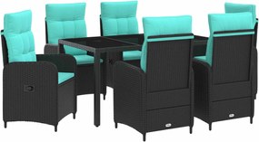 vidaXL Σετ Εξωτερικής Τραπέζης 7 pcs συνθετικό ρατάν