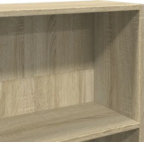 vidaXL Βιβλιοθήκη Sonoma Δρυς 80x24x143 εκ. από Επεξεργασμένο Ξύλο