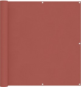 vidaXL Οθόνη Μπαλκονιού Τερακότα 110 x 800 εκ Ύφασμα Όξφορντ