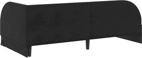 vidaXL Κρεβάτι Γωνίας Μαύρο 80 x 200 cm Βελούδο