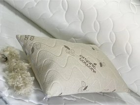 Μαξιλάρι MAXI ORGANIC Μονό Από Μαλλί Σε Καφέ Απόχρωση 50x70 cm