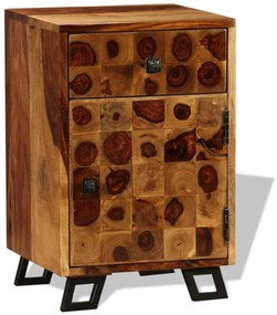 vidaXL Κομοδίνο 37 x 30 x 54 εκ. από Μασίφ Ξύλο Sheesham