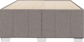 vidaXL Πλαίσιο Κρεβατιού χωρίς στρώμα Taupe 120x190 εκ. Υφασμάτινο