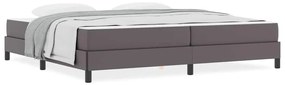 vidaXL Κρεβάτι Άλλο Γκρι 200 x 200 cm Τεχνητό δέρμα