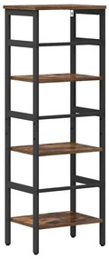 vidaXL Ράφι Βιβλίων Καπνιστό Δρύς 40 x 29,5 x 115 εκ
