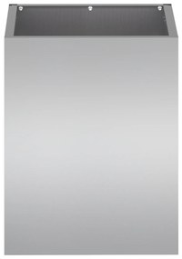 vidaXL Γλάστρα Κήπου Ασημί 50 x 32 x 40 εκ Γαλβανισμένος χάλυβας