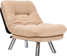 Πολυθρόνα-Κρεβάτι Κρέμα MISA SMALL SOLO 78x70x85