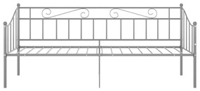 Πλαίσιο για Καναπέ - Κρεβάτι Γκρι 90 x 200 εκ. Μεταλλικό - Γκρι