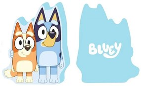 Μαξιλάρι Διακοσμητικό Παιδικό 3D (Με Γέμιση) BBC Studios Bluey 73 40cm Sky Blue DimCol Velboa