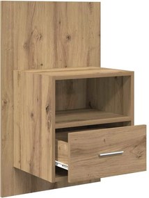vidaXL Κομοδίνο 2 τμχ. Artisan Oak 50 x 32.5 x 80 εκ.