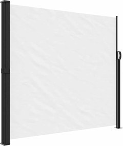 vidaXL Σκίαστρο Πλαϊνό Συρόμενο Λευκό 180 x 500 εκ.