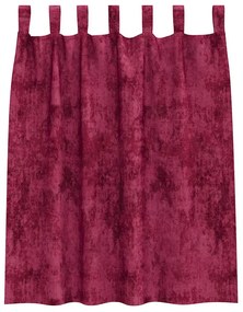 vidaXL Κουρτίνα με κουρτίνες 2 pcs Κόκκινο 140 x 140 cm Βελούδο