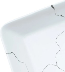 vidaXL Νιπτήρας Ορθογώνιος Λευκό 46x35,5x13 εκ. Κεραμικός