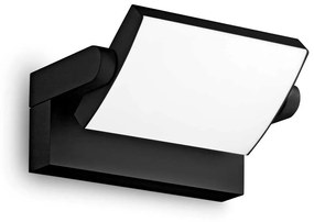 Φωτιστικό Τοίχου Swipe 287706 21,2x16,5x10cm Led 2000lm 20,5W 3000K Black Ideal Lux