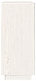 Ντουλάπι Λευκό 38 x 35 x 80 εκ. από Μασίφ Ξύλο Πεύκου - Λευκό